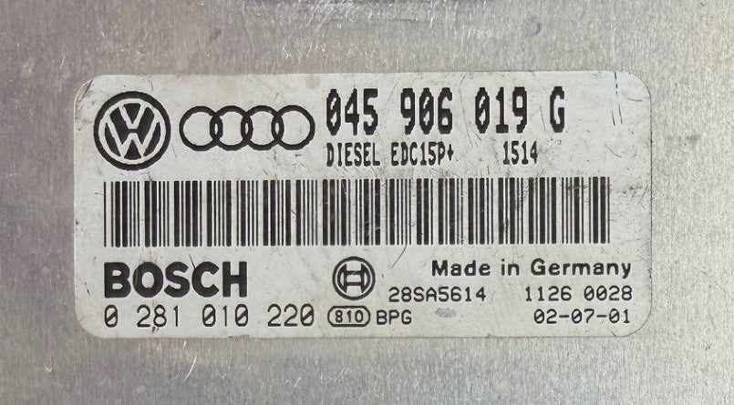 IMMO OFF File, Immobilizer Files Audi A2 1.4 TDI, 55KW AMF, Bosch EDC15P+ 0281010220 045906019G