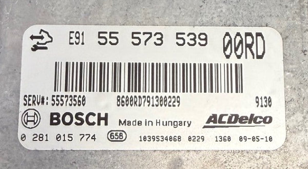Opel Insignia 1.7 CDTI Bosch EDC17C19  ACDelco E91  55573539 0281015774  Software 1037529583  1037520360  1037500098 Software upgrade  P5654_OB8