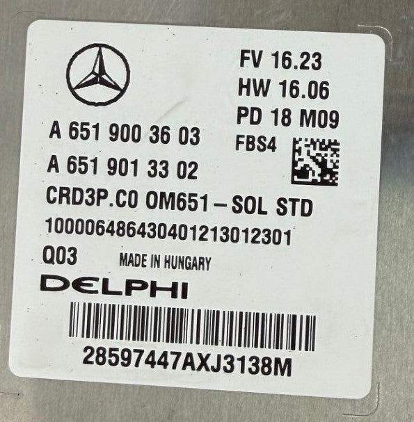 Original Files Mercedes Sprinter 2.2 CDI Delphi CRD3P.C0  A6519003603  A6519013302  HW 6519042800 SW 6519022603  Software upgrade  6519036161