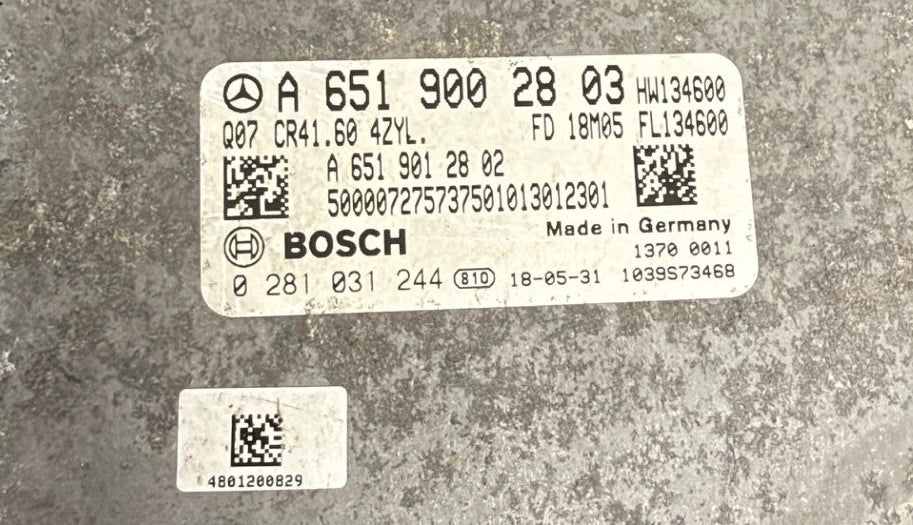 Original Files Mercedes W447 2.2 CDI  140 KW  190 PS HP I A6519002803  0281031244 I  HW 6519012802  SW  1037540848  6519022804  Software upgrade  6519032485  I