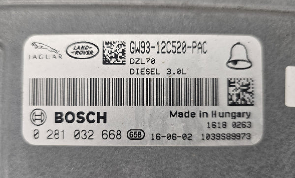 Original Files Jaguar XJ 3.0 D  221 KW 300 PS HP  Bosch EDC17CP55  0281032668  HW FW93-12B684-PAC  SW GPLA-14C204-PAC  10SW000181 Software upgrade GW93-12K53-PCJ