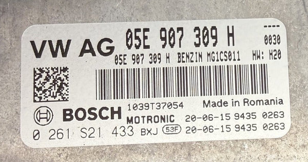 VW Golf Sport Van 1.5 TFSI Bosch MG1CS011 05E907309H 0261S21433