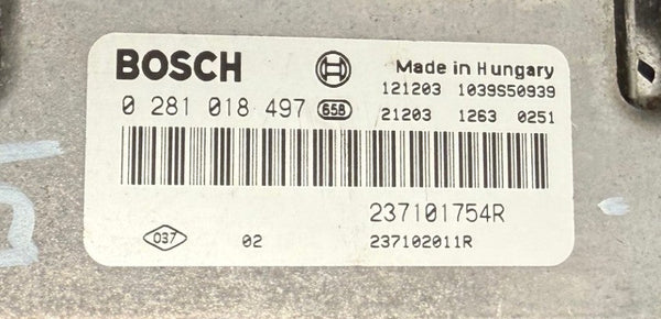Renault Traffic 2 2.0 TDCI Bosch EDC17C42  0281018497  23710175R , SW 1037532127 1037517942  HW 1754R Software upgrade 3546R