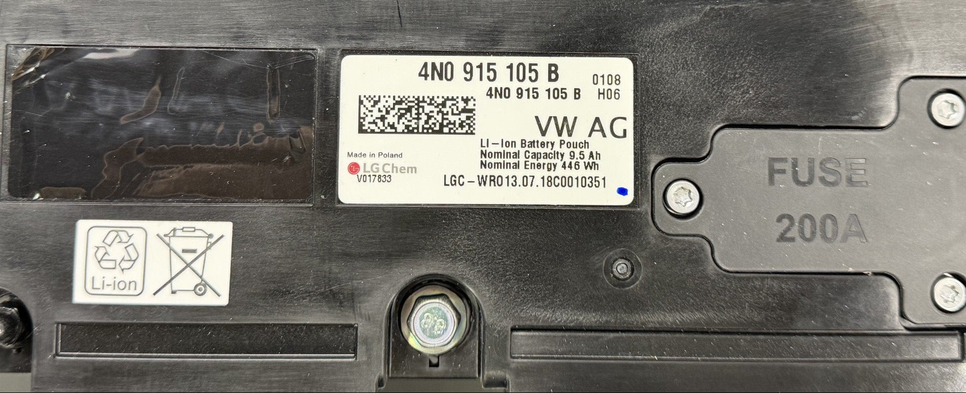 Original Files Audi EV BMS  48V Li Ion   4N0915105B  I  SW 0108 H06  SPC5644B MPC5646C I C-Flash D-Flash