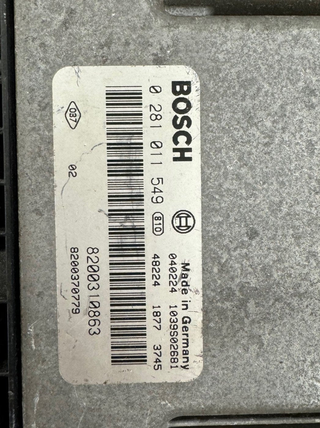 Virgin File , Synochrise Eeprom File Renault Bosch EDC16C3 0281011549 8200310863 HW 8200310863 SW 1037369197 Software upgrade 8200370833