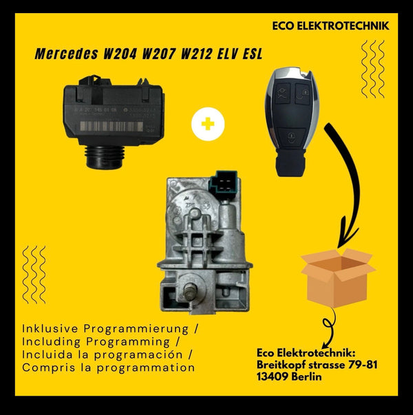 Inklusive Programmierung Mercedes W204 W207 W212 A2045458132 ELV Generalüberholt