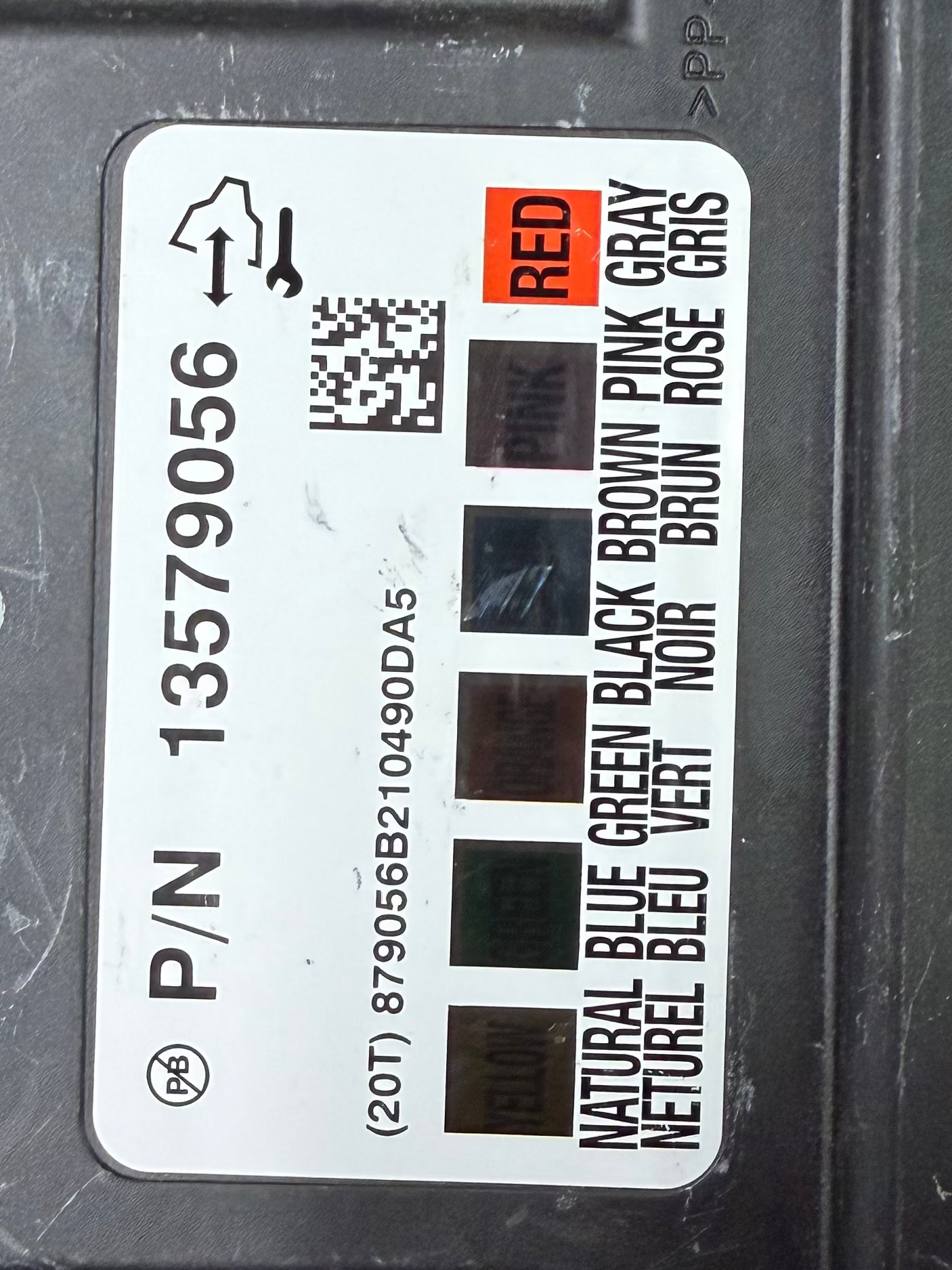 Virgin File , Virgin Dateien , Opel BCM Continental 13579056 , 70F3469 + 95160 (25160) , Boot Software 13501505 , Odometer 218,677 , Software module 1 ident. : 13582622