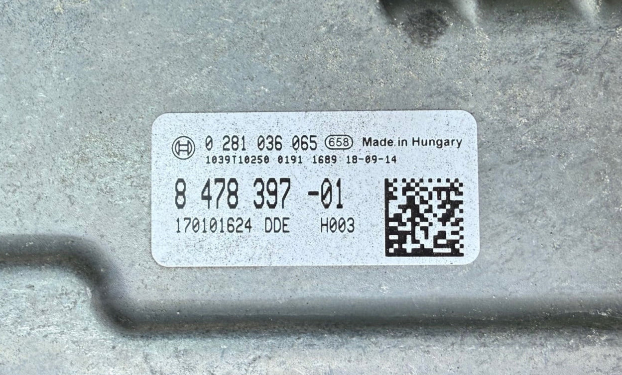 Original Files BMW 520D Bosch MD1CS001 0281036065  9478397-01  HW 000040C4062000  SW 000040C5062000  SWUP 00005836062003  B47D20O1