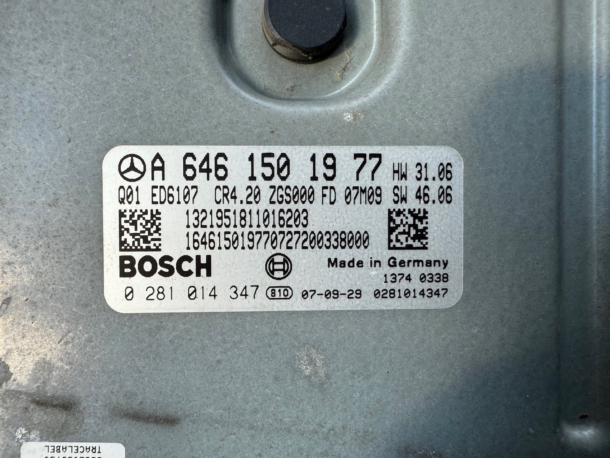 Original Files Mercedes Sprinter W906 209 CDI Bosch EDC16CP31 A6461501977  0281014347  SW 1037386903  Software upgrade P409705