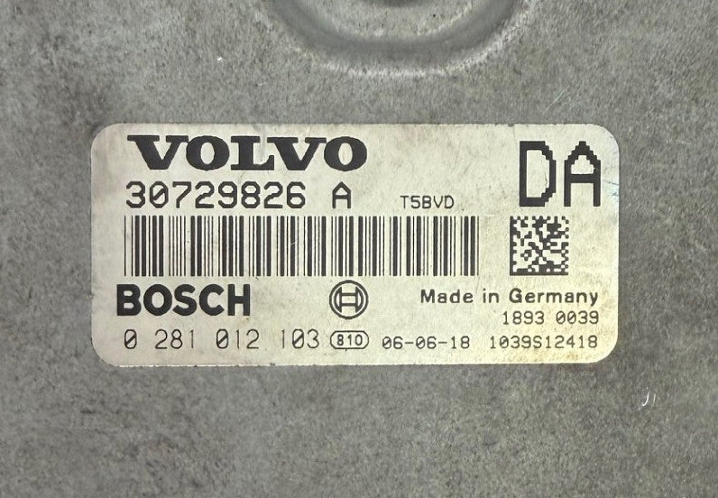 Original Files Volvo XC90 2.4 D5 Bosch EDC16C31  30729826 A , 0281012103  , SW 1037375898  Software upgrade  1037512763