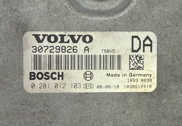 Volvo XC90 2.4 D5 Bosch EDC16C31  30729826 A , 0281012103  , SW 1037375898  تحديث البرنامج  1037512763