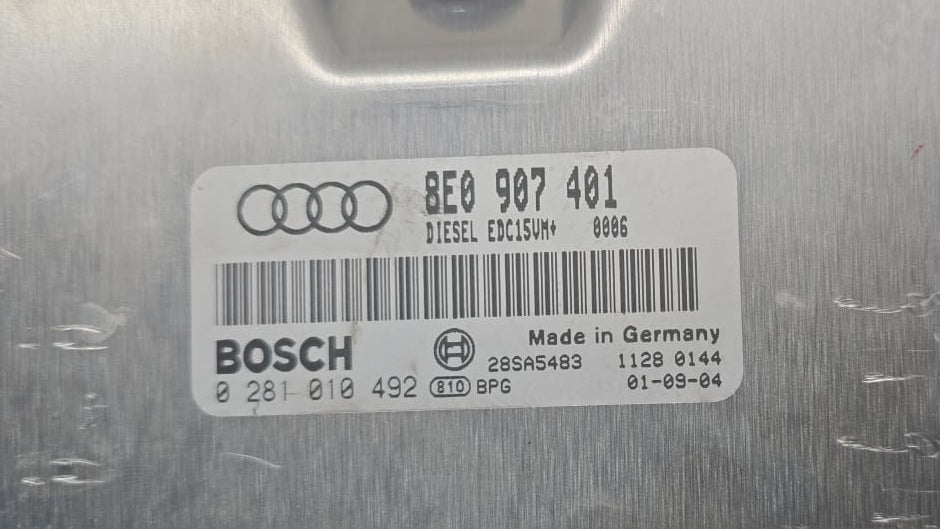 Immo Off File , Wegfahrsperre Dateien Audi A4 2.5L V6 TDI  8E0907401 Bosch EDC15VM Plus 0281010492 , Software 1037531925