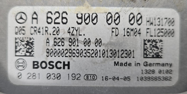Original Files Mercedes C180 D  Bosch EDC17C66  A6269000000  0281030192 , SW 10SW045811 ,  Software upgrade 6269032901