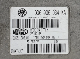 Immo Off File Volkswagen Polo 1.4 036906034KA 61601.309.01 Magneti Mareli IAW4TV.KA