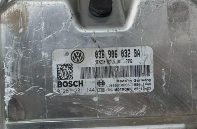 Immo Off File , Wegfahrsperre Dateien VW Golf V 5 1.4  Bosch ME7.5.10 0261201144 OEM 036906034 BA , Software 103736354