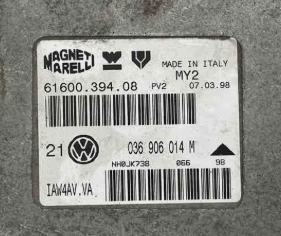 Immo Off File VW Golf IV , 1.4 ,  Magneti Marelli  IAW4AV.VA  61600-394.09 , 036906014M , 036906014 M