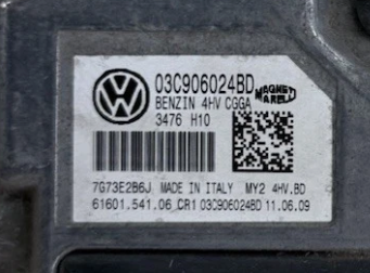 IMMO OFF File Immobilizer Files, Magneti Marelli 4HV VW Golf 6 1.4 CGGA, 03C906024BD, 6160154106