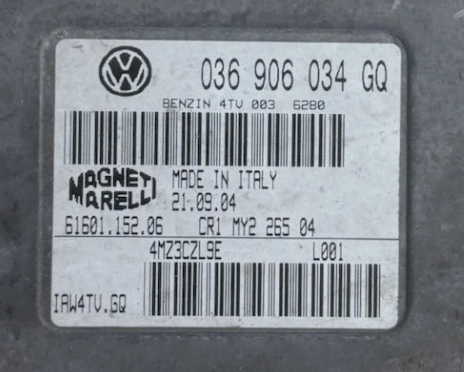 IMMO OFF , Wegfahrsperre Dateien  VW Polo 1.4 Magneti Marelli 036906034GQ , 036906034 GQ , 6160115206 IAW4TV.GQ  , HW MM Boot4TV r01 0224 , Software upgrade 036906034GQ 6280