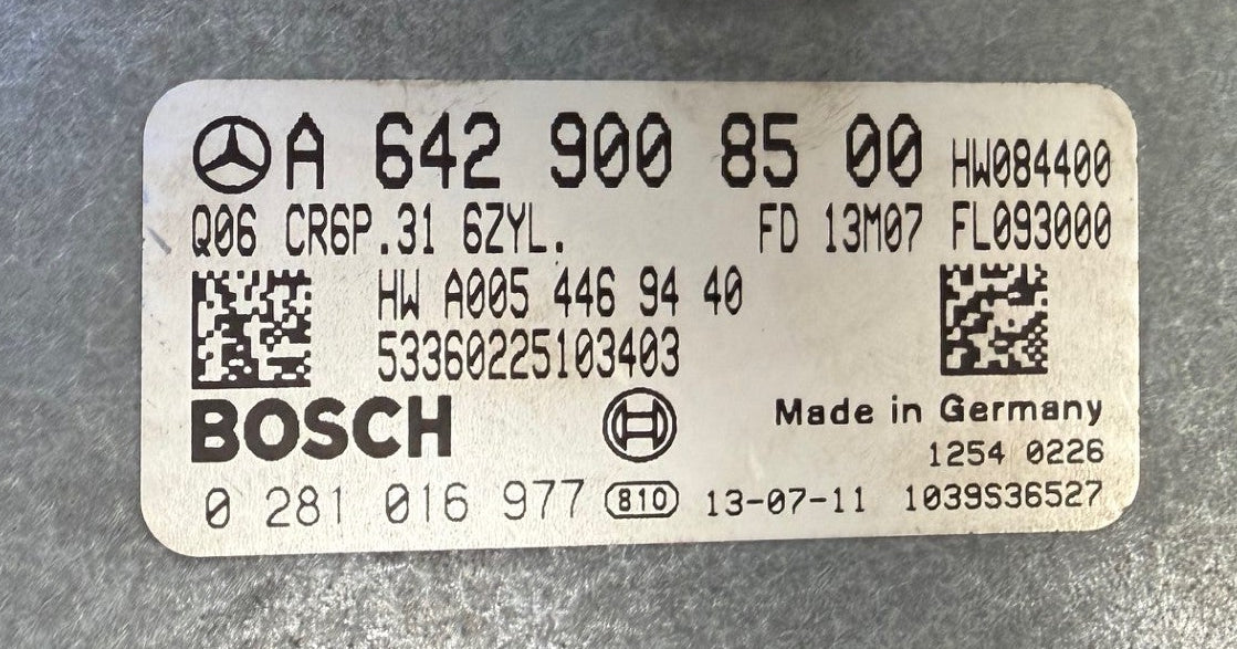 Original Files, Mercedes Vito W639 3.0 CDI 165 KW 225 PS HP 0281016977, A6429008500, HW 0054469440 SW 6429022404 Software upgrade 6429036419 EDC17CP10 Mark