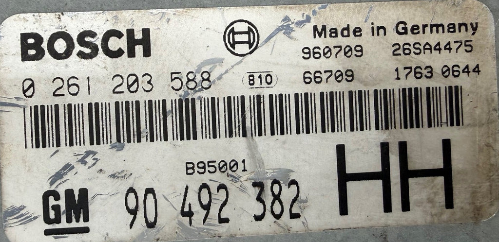 IMMO OFF File , Wegfahrsperre Dateien Opel Omega  B 2.5 V6 125 KW , 170 PS HP  Bosch M1.5.4  0261203588  GM 90492382 HH