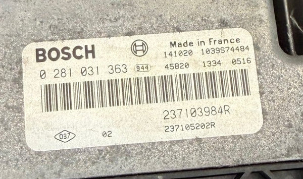 Renault Traffic 1.6 DCi 88 KW 120 PS HP  Bosch EDC17C42  0281031363  237103984R , HW 3984R  SW  1037545140 , 1037542560  Software upgrade  5650R