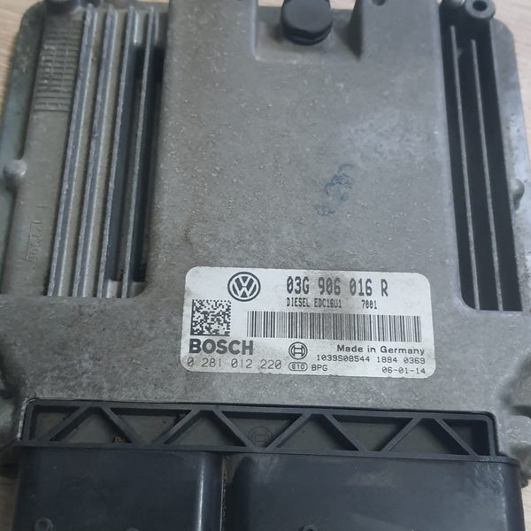 ملفات أصلية VW Golf Bosch EDC16U1 03G906016R 0281012220 SW 1037374183 تحديث البرنامج 7001 R4 1,9 EDC