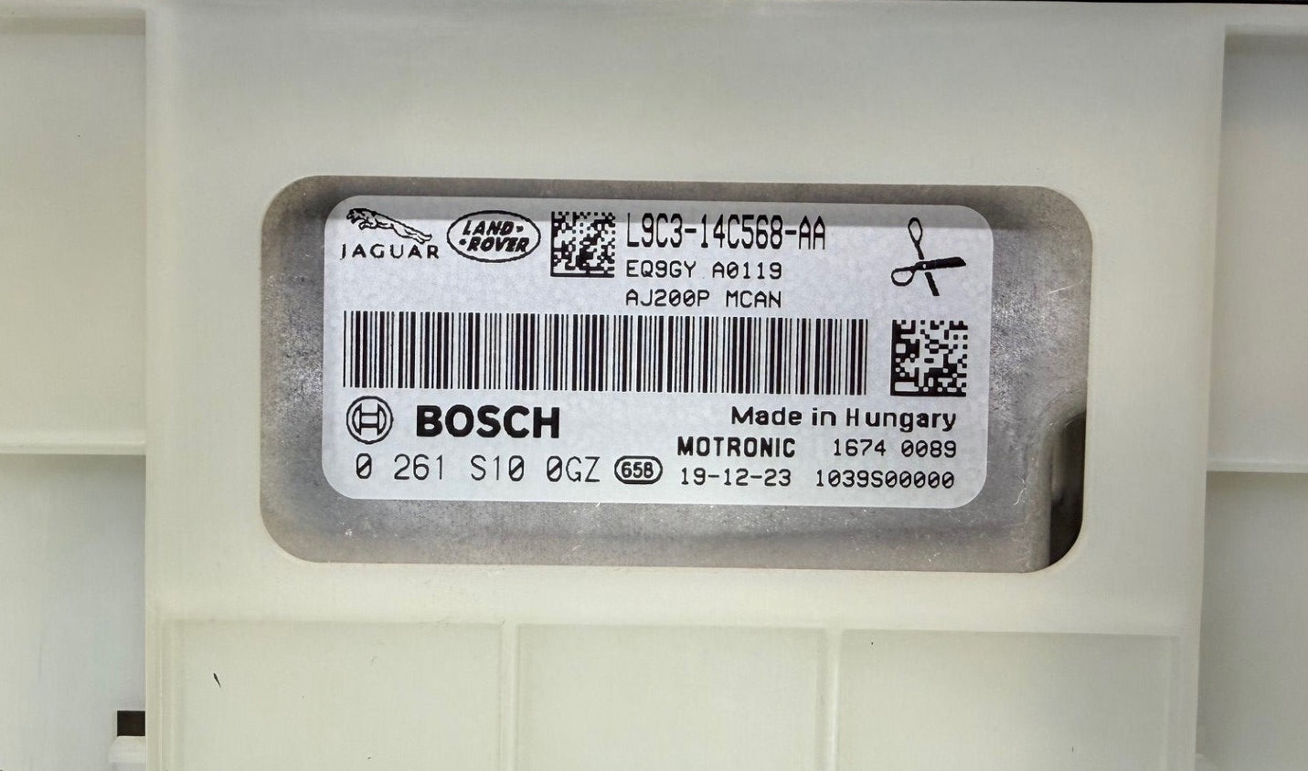 Original Files Jaguar E-Pace 2.0 16V 147 KW  200 PS HP , Bosch MED17.9.9  0261S1200GZ  Hardware L9C3-14C568-AA  ,  SW  10SW049499