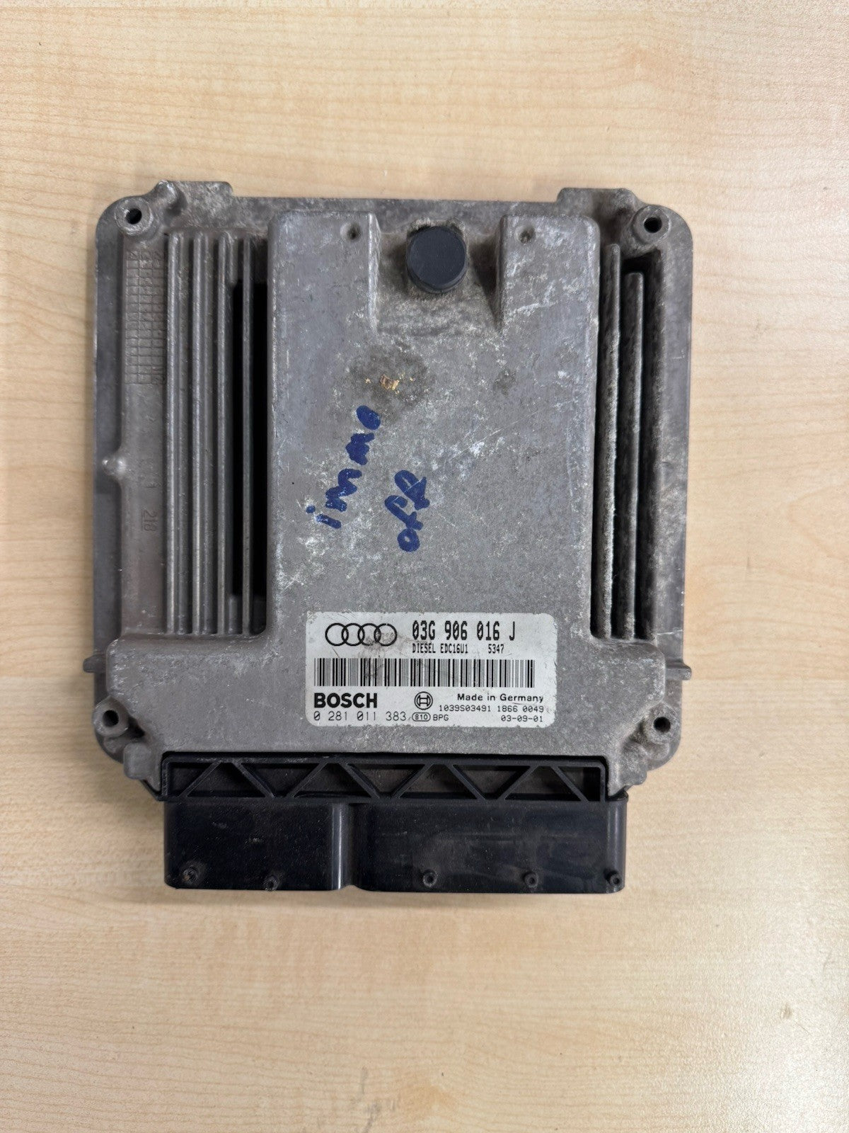 Plug&Play ENTSPERRT AUDI A3 1.9 TDI ECU Steuergerät 0281011383 03G906016J