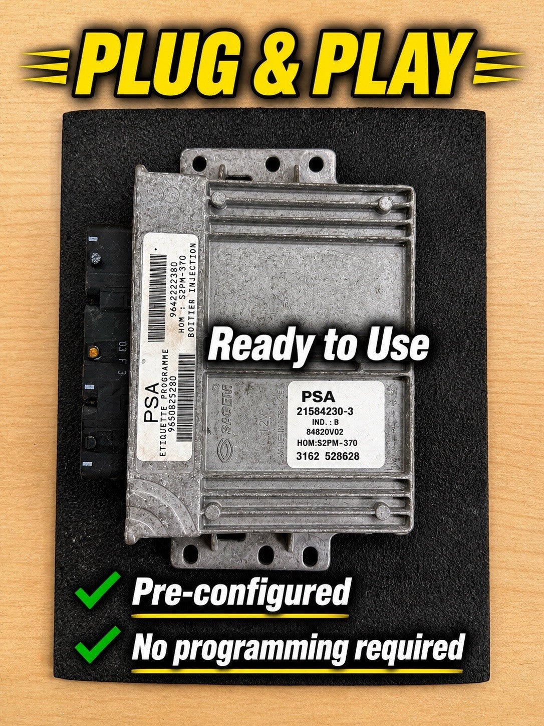 Plug&Play ENTSPERRT CITROEN ECU MS 9650825280 9642222380 21584230-3