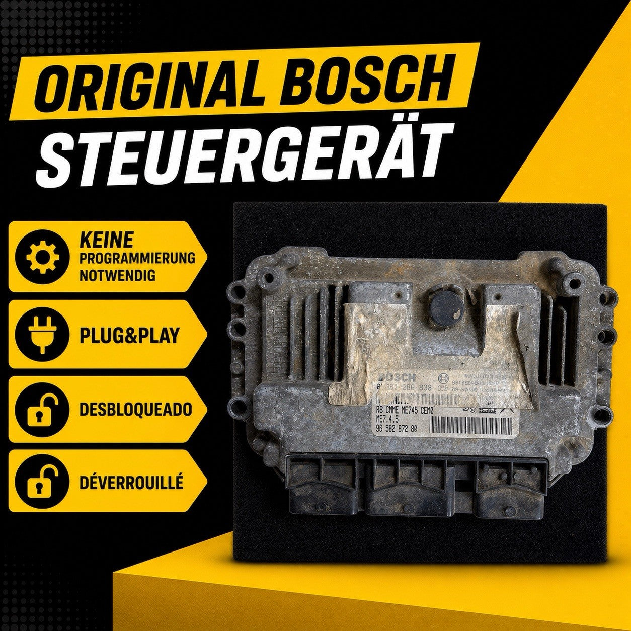 Plug&Play ENTSPERRT ECU MS Peugeot 206 1.6l 16V 0261208839 9658287280