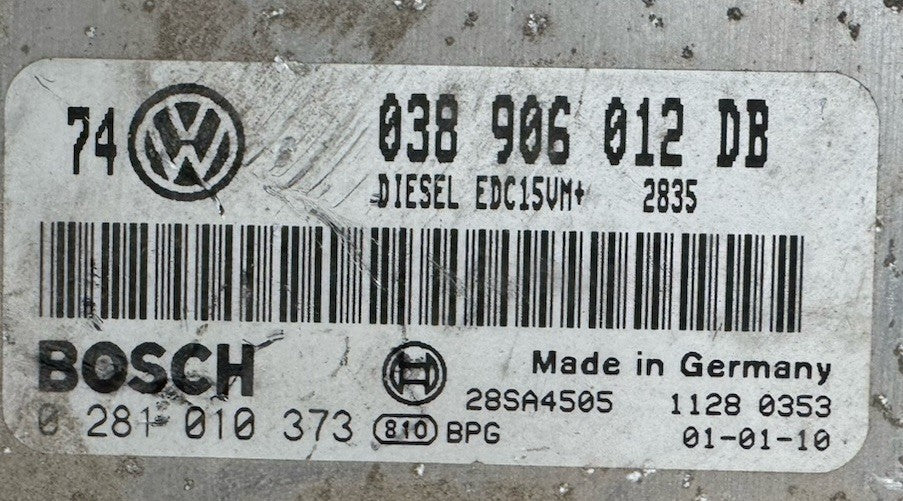 Plug&Play ENTSPERRT VW Golf 1,9 SDI ECU Steuergerät 038906012DB 0281010373