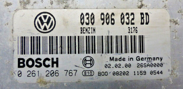 Einspritzung Steuergerät (OHNE WFS) VW Polo 1.4 AKK  030906032BD  0261206767