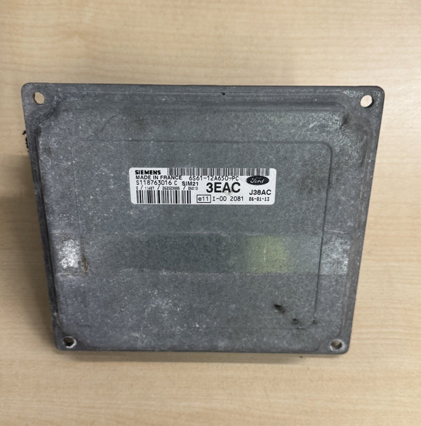 Geprüft Motorsteuergerät Ford Fiesta V 6S6112A650PC S118763016C 3EAC