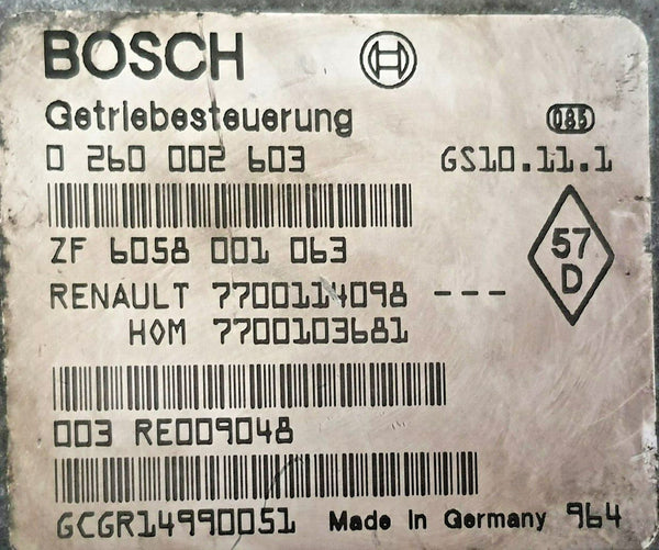 Getriebe Steuergerät Renault Espace 0260002603 7700114098 7700103681 GEPRÜFT