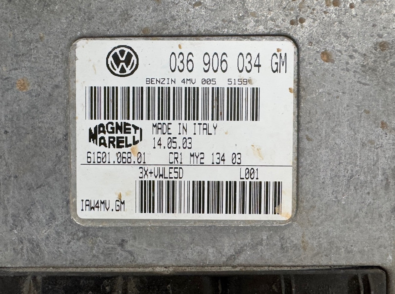 Plug&Play ENTSPERRT Seat 6L 1,4l 55KW ECU 036906034GM IAW4MV.GM