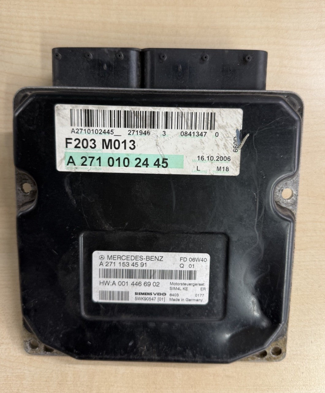 Plug&Play INK Programmierung Mercedes ECU MS A2711534591 A0014466902