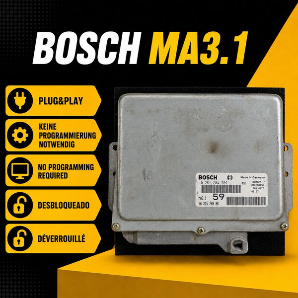 Plug&Play ENTSPERRT Peugeot Partner 1.1i 44kW ECU MS 9631528880 0261204789