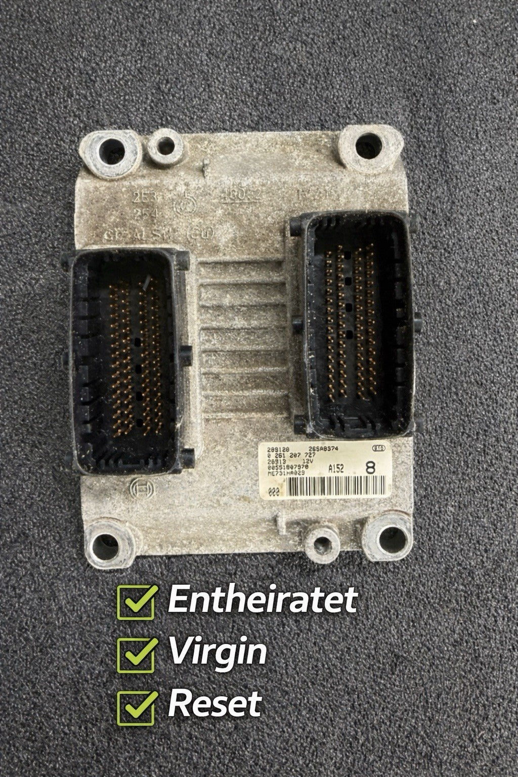 Plug&Play ENTSPERRT ALFA ROMEO 1.6 ECU Motorsteuergerät 0261207727