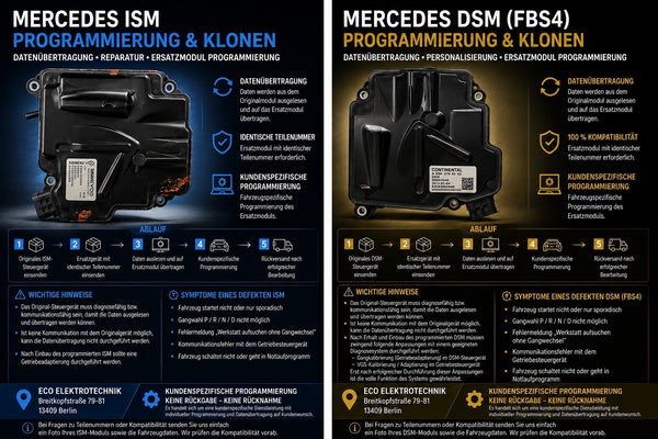 Mercedes ISM / DSM Programmierung , Klone , Daten Übertragung
