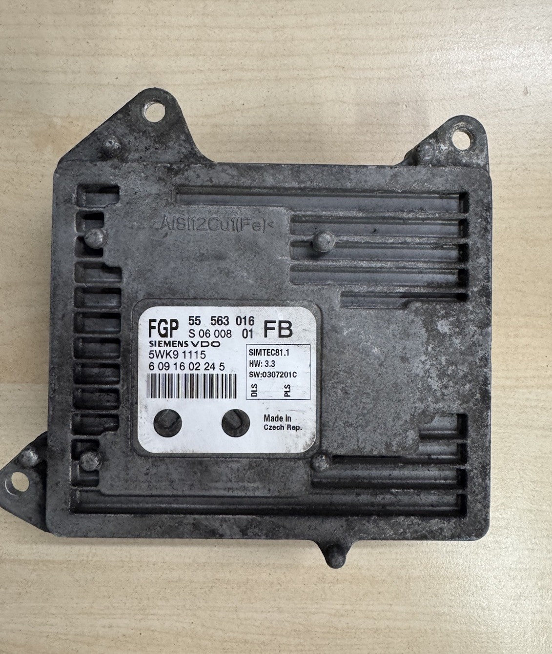 Zurückgesetzt Reset Entheiratet Opel Vectra 2.2 ECU MS 55563016 5WK91115