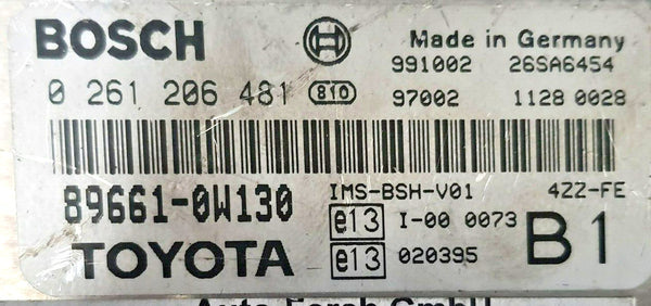Toyota Corolla Motorsteuergerät 0261206481 89661-0W132 265A6995. Programmiert