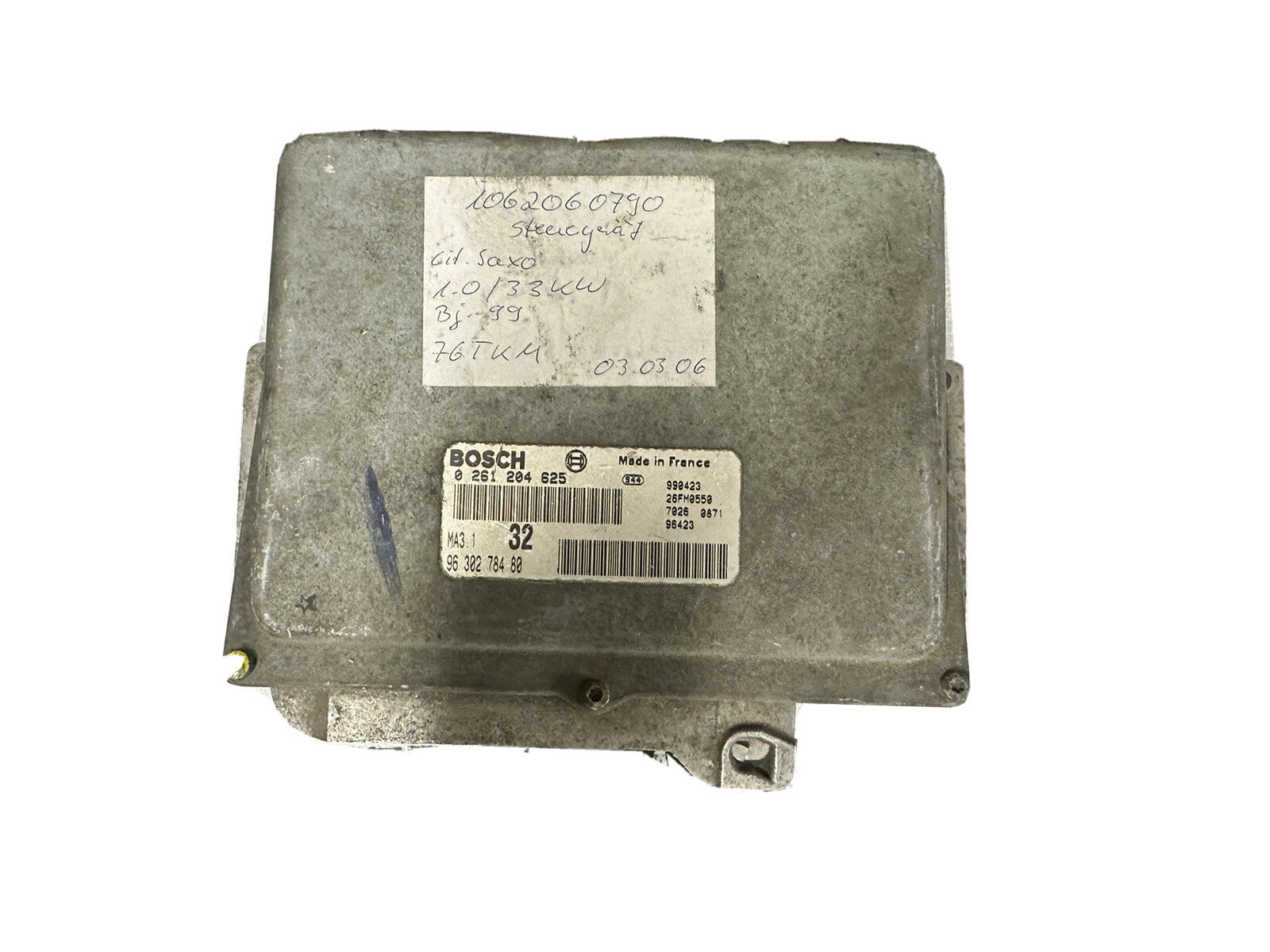 Citroen Peugeot Steuergerät 0261204625 9630278480 ohne Wegfahrsperre