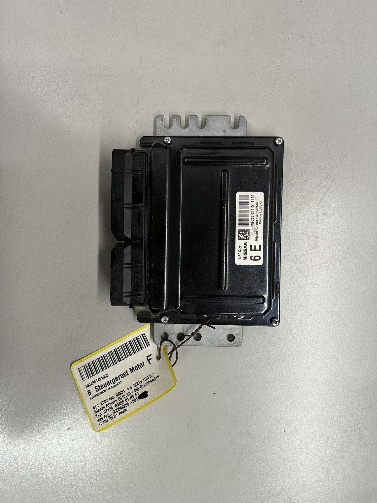 Plug&Play (INK PROGRAMMIERUNG) Motorsteuergerät Nissan MEC32-211 D1 6120 MEC32