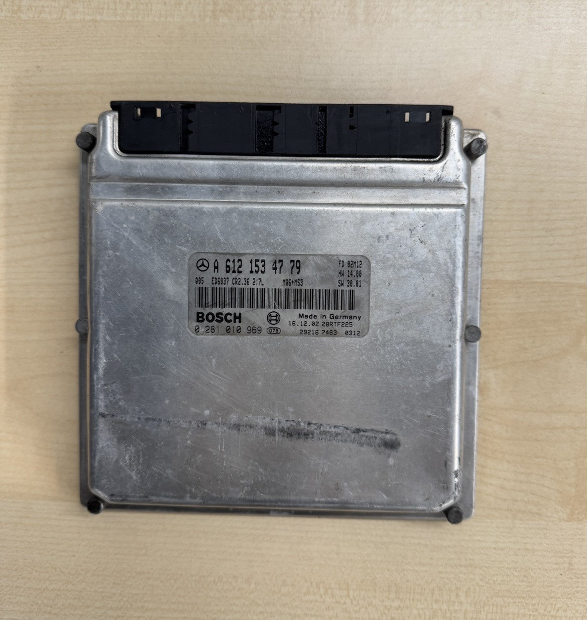 Plug&Play Entsperrt Mercedes Motorsteuergerät ECU 0281010969 A6121534779