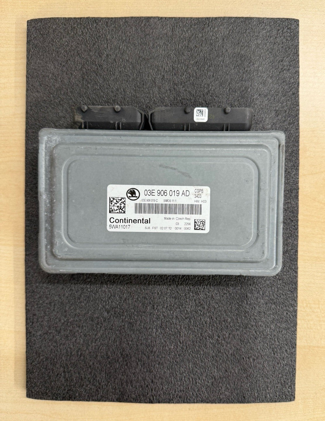 Plug&Play ENTSPERRT Skoda Fabia 5J 1,2l CGPB 03E906019AD 5WA11017