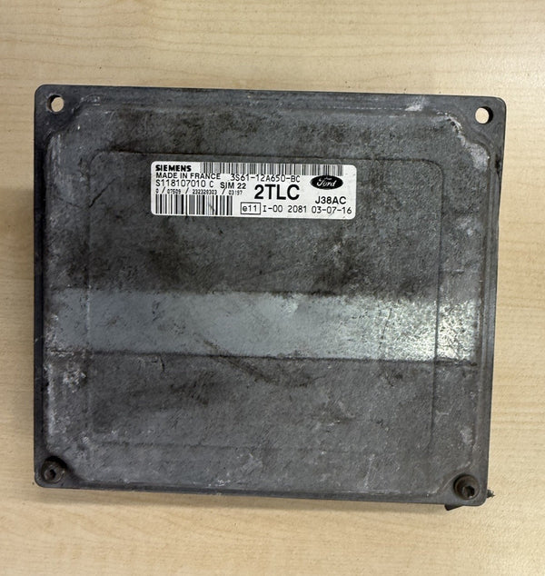 Geprüft Ford Fiesta Motorsteuergerät ECU S118107010C 3S61-12A650-BC 2TLC