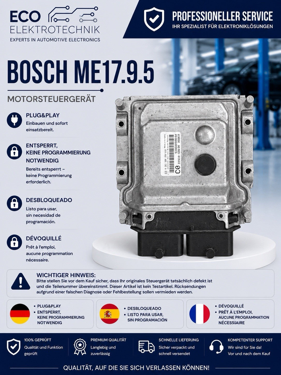 Plug&Play ENTSPERRT ECU MS Nissan Suzuki Alto 1.0 33920-68K00 0261904260