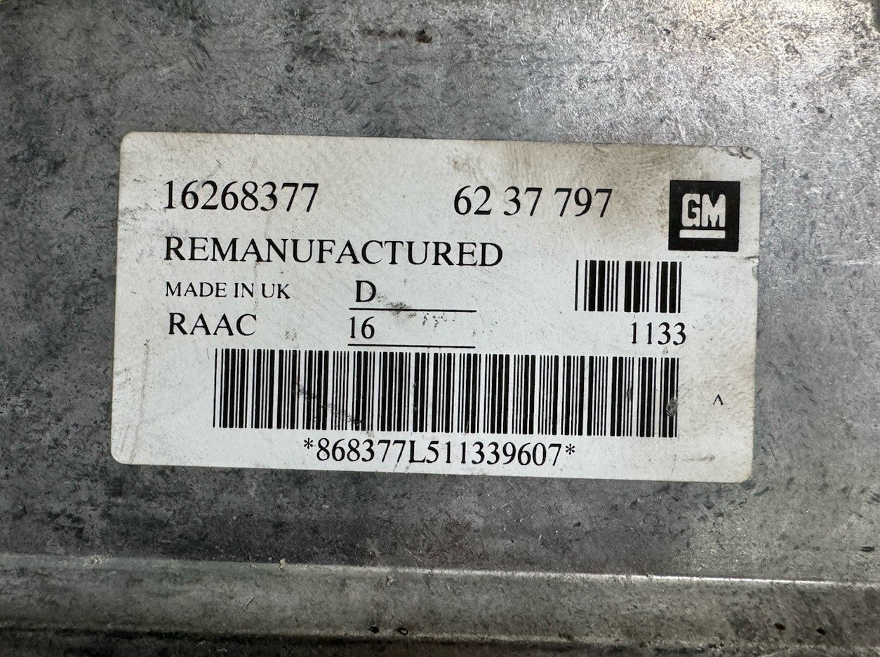 Geprüft ECU Steuergerät Opel Astra G 1.6 X16SZR GM 16268377 6237797