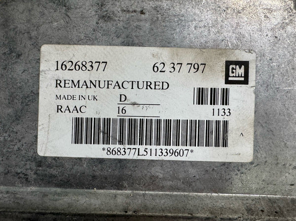 Geprüft ECU Steuergerät Opel Astra G 1.6 X16SZR GM 16268377 6237797