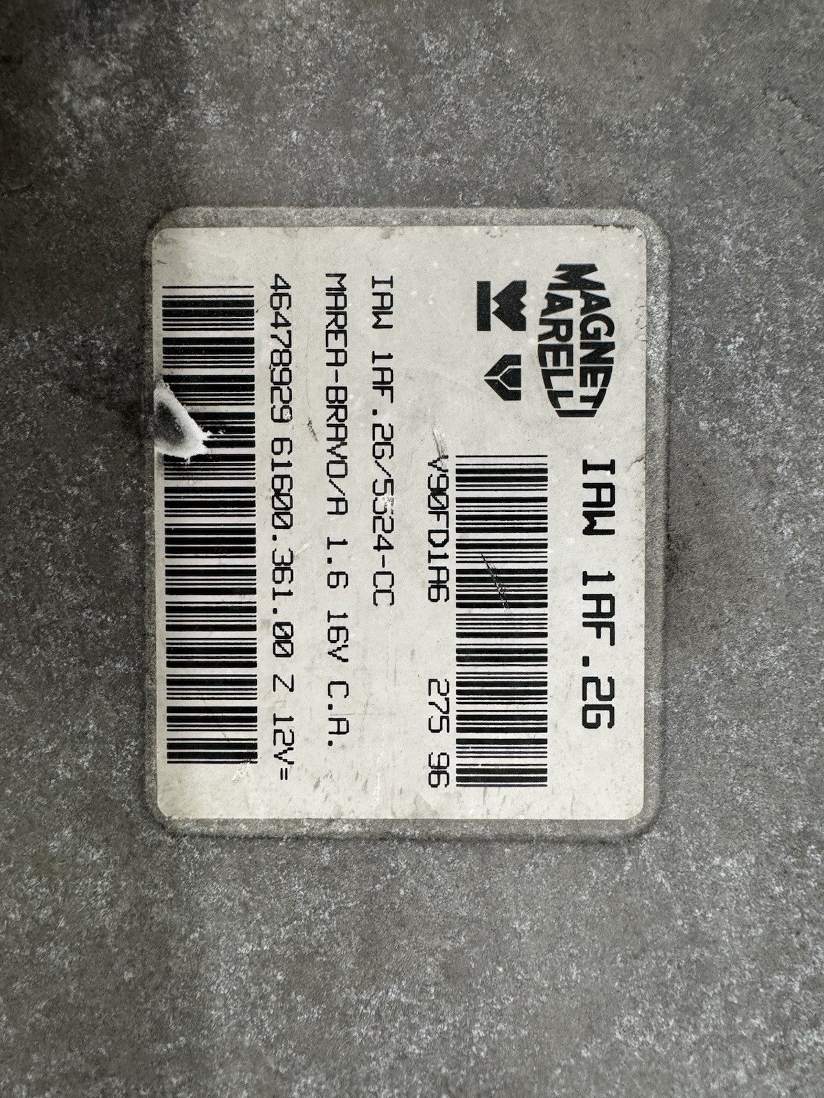 GEPRÜFT Fiat Marea Bravo Motorsteuergerät ECU IAW1AF.2G 46478929